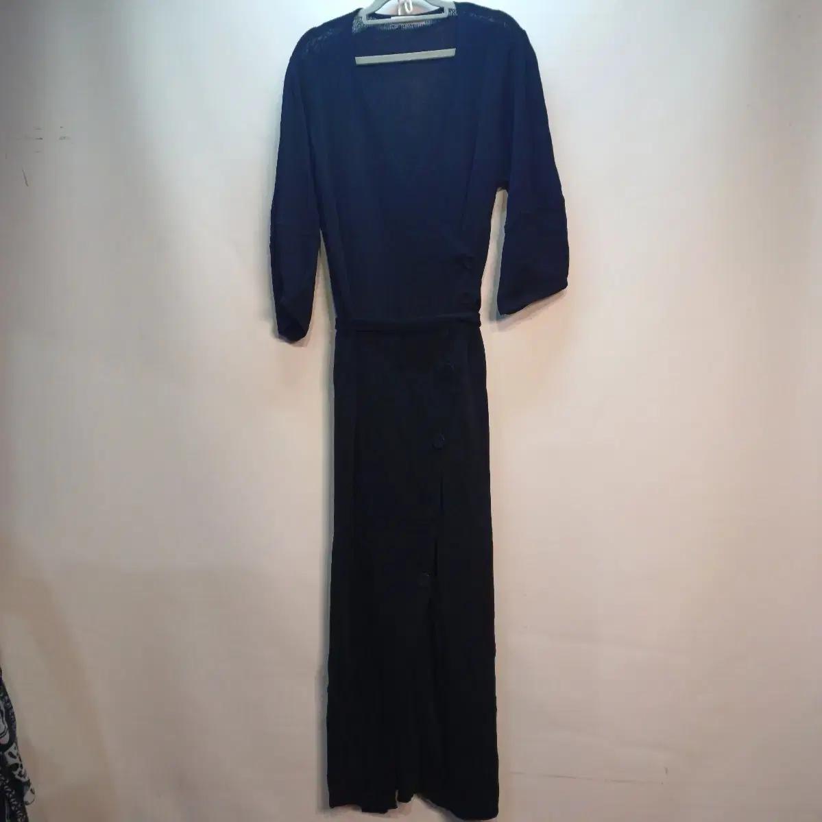 블랙 랩 스타일 롱니트 원피스90~95사이즈 봄가을  512049