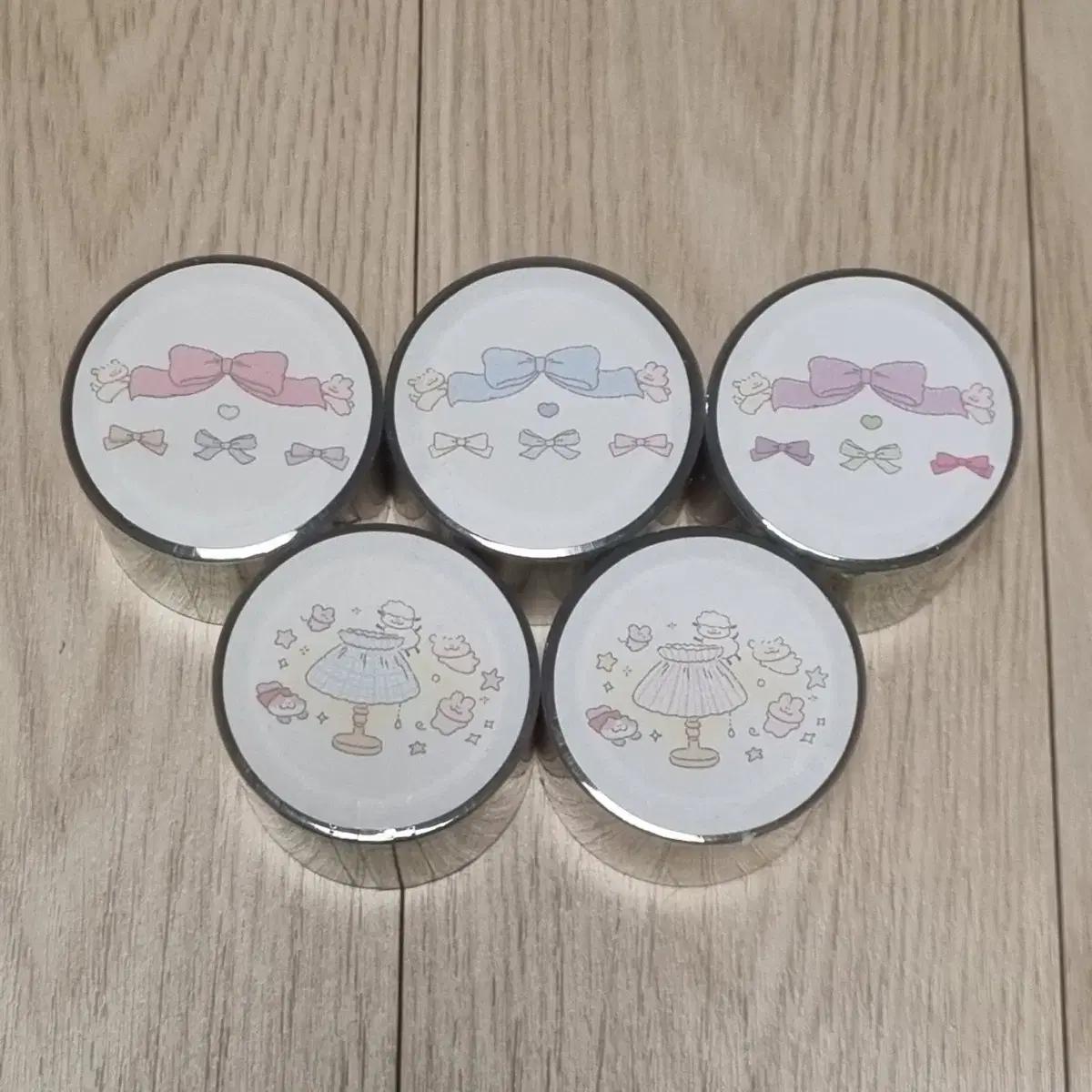 하트쉽스튜디오 키스컷 투명 마스킹 테이프/통마테 처분