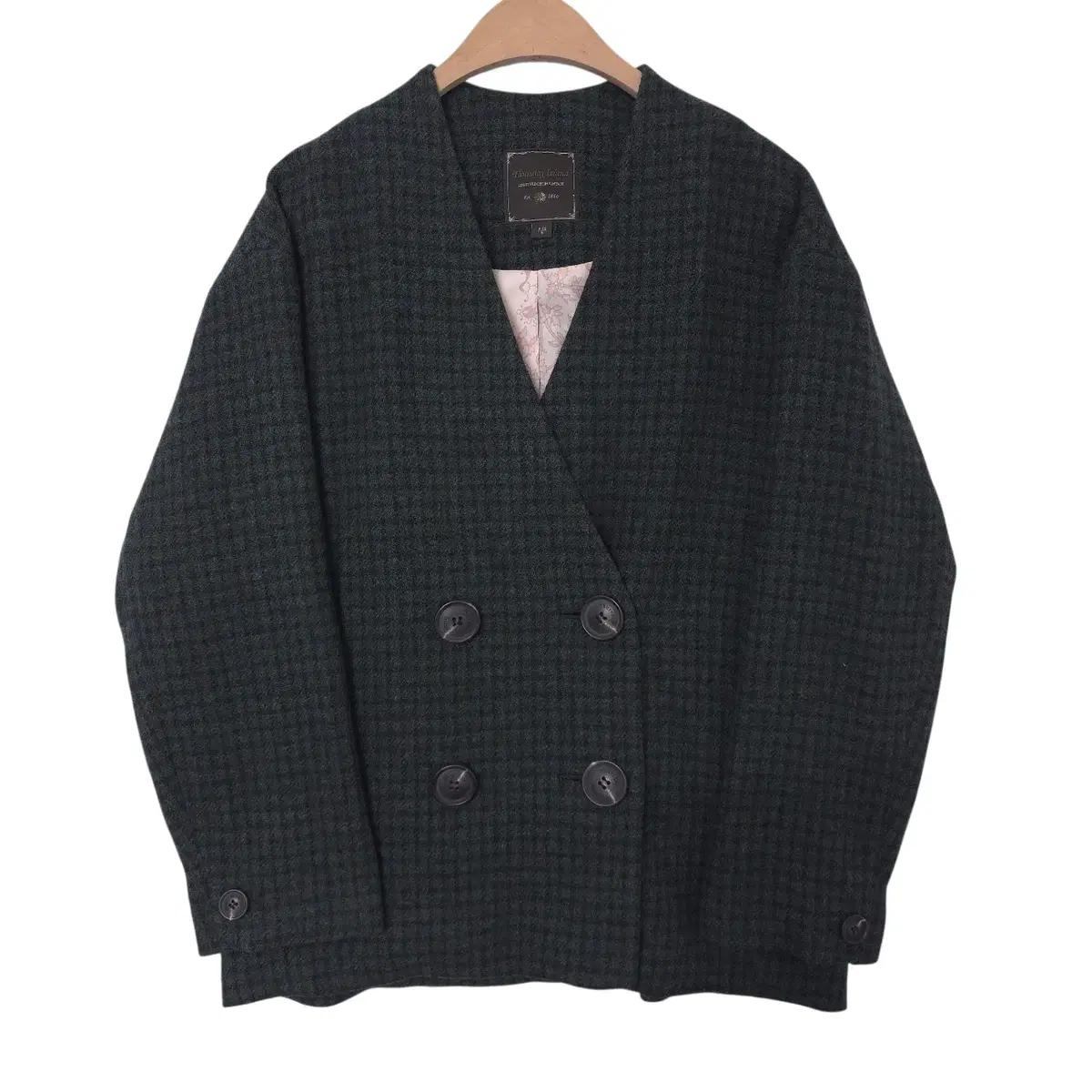 써스데이아일랜드 여성 알파카 울 더블 숏 코트 66