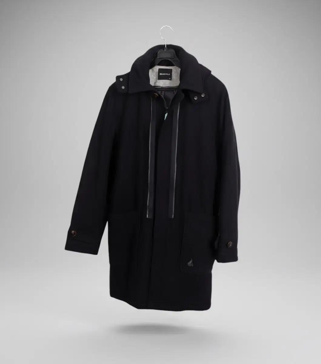 키즈165 여성가능/ 빈폴 덕다운 모직 롱자켓