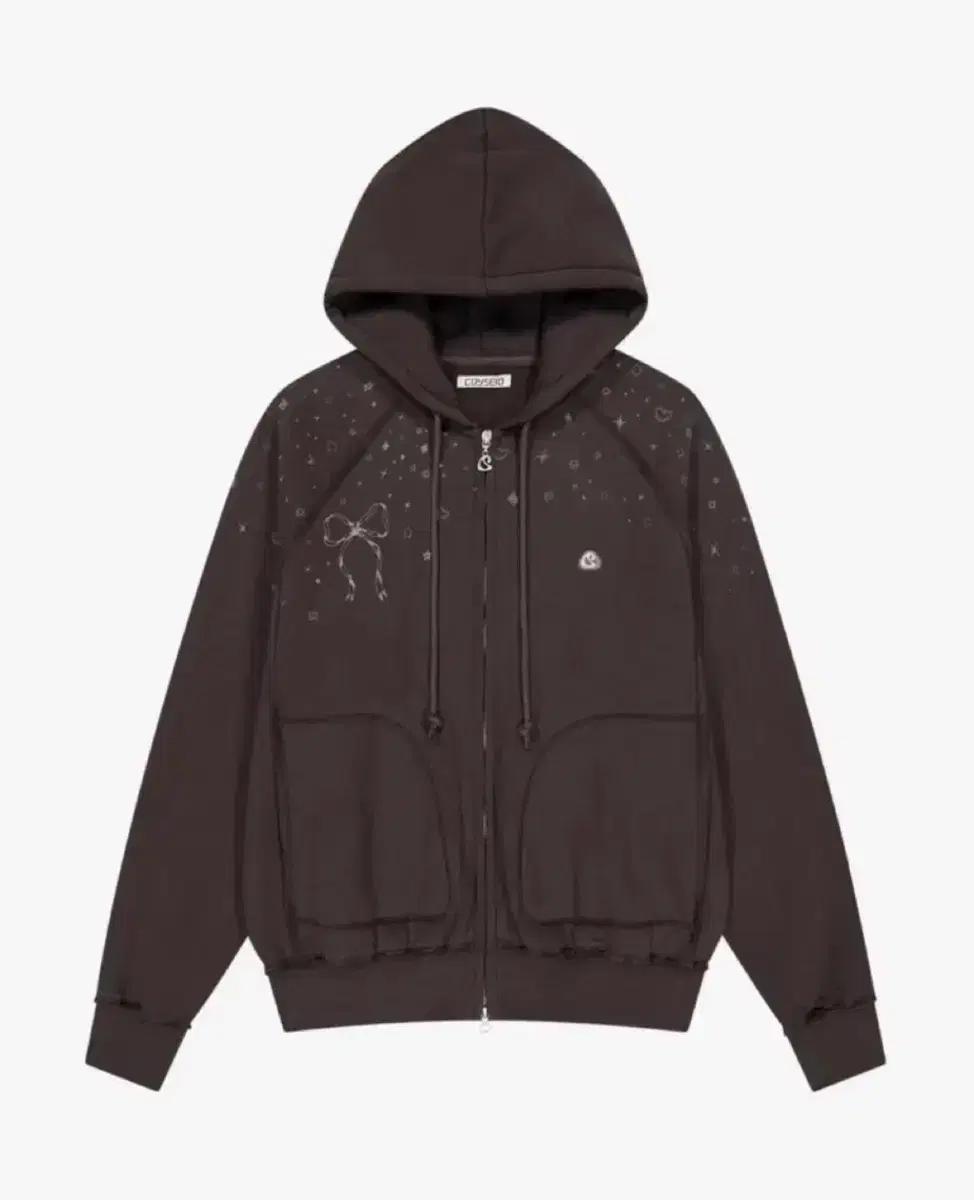 코이세이오 트윙클 후드집업 브라운