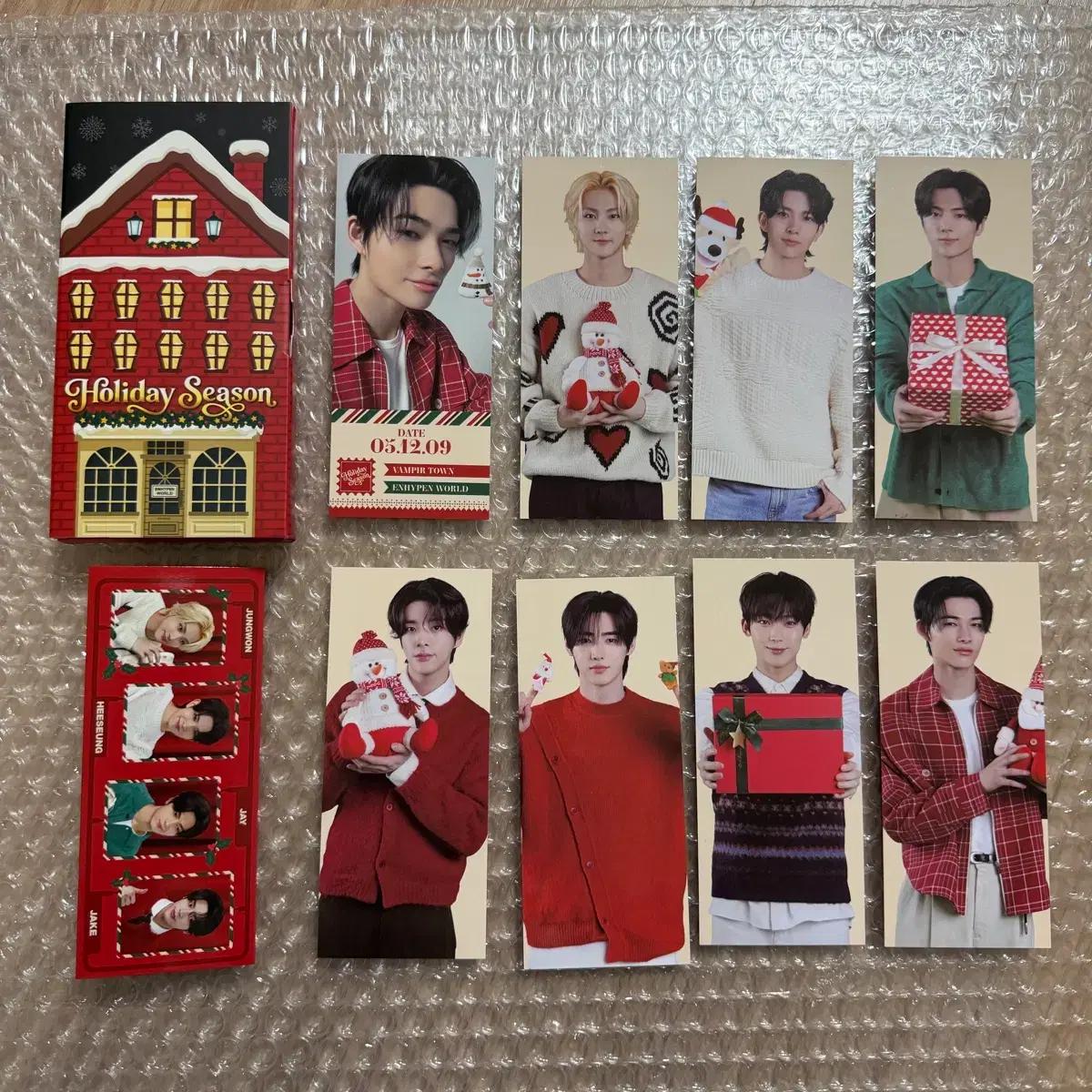 엔하이픈 월드 쿠폰 카드 컬렉션 홀리데이 베이직 버전 니키