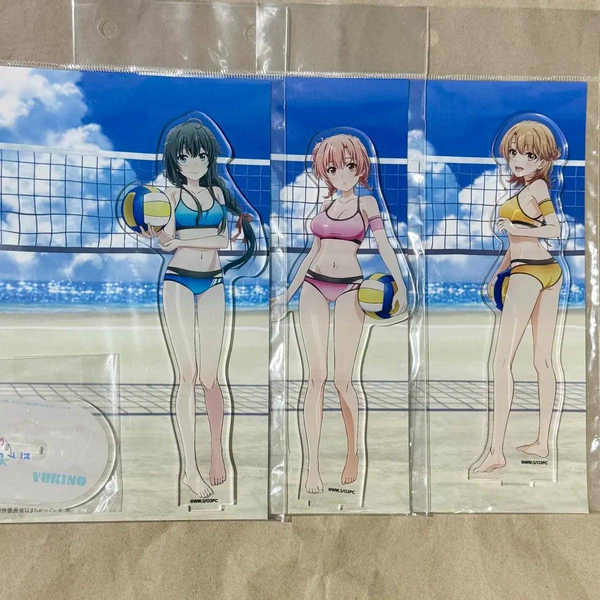 내청코 C105 한정판 비치발리볼 수영복 아크릴스탠드 역내청