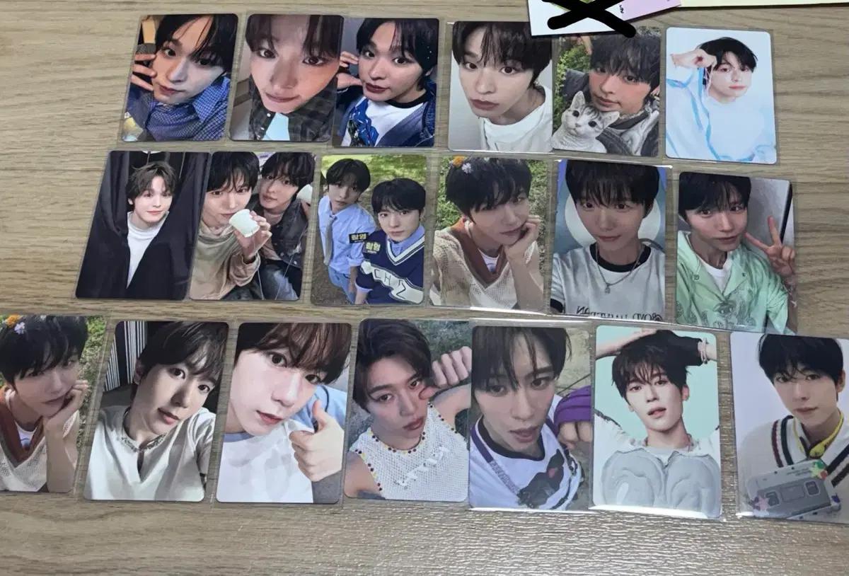 엔시티위시 포토카드 포카 19장 일괄 양도 판매(시온리쿠유우시재희료포카)