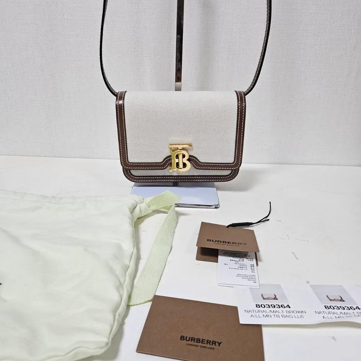 버버리 TB 미니백 내추럴/브라운