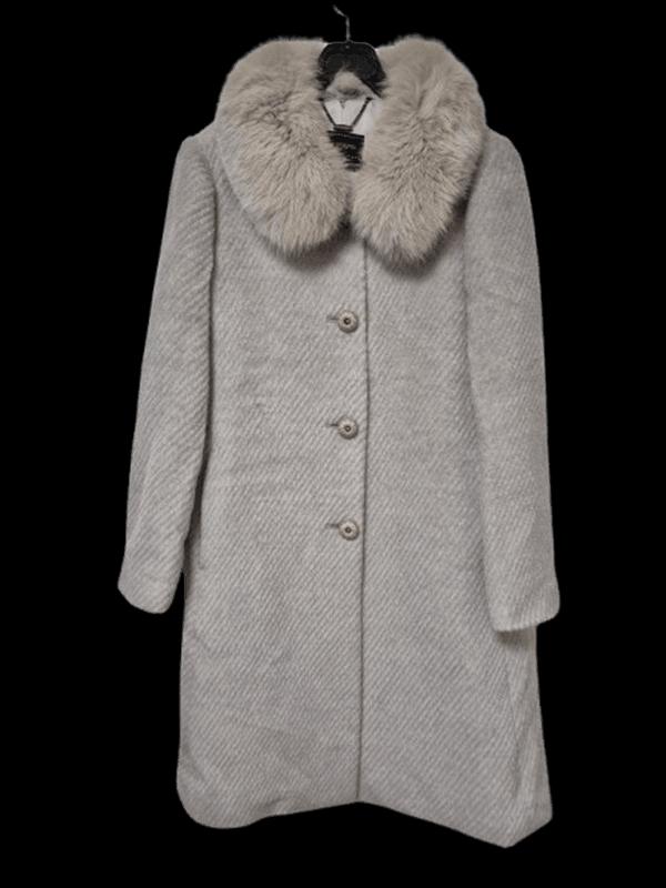 꼼빠니아 여우털 폭서프 정품 여자 겨울용 여성 알파카 모직코트88-98