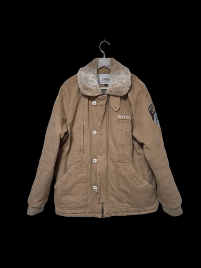 로맨틱크라운 정품 보아털 남자 겨울용추동 남성 블루종 패딩점퍼자켓L