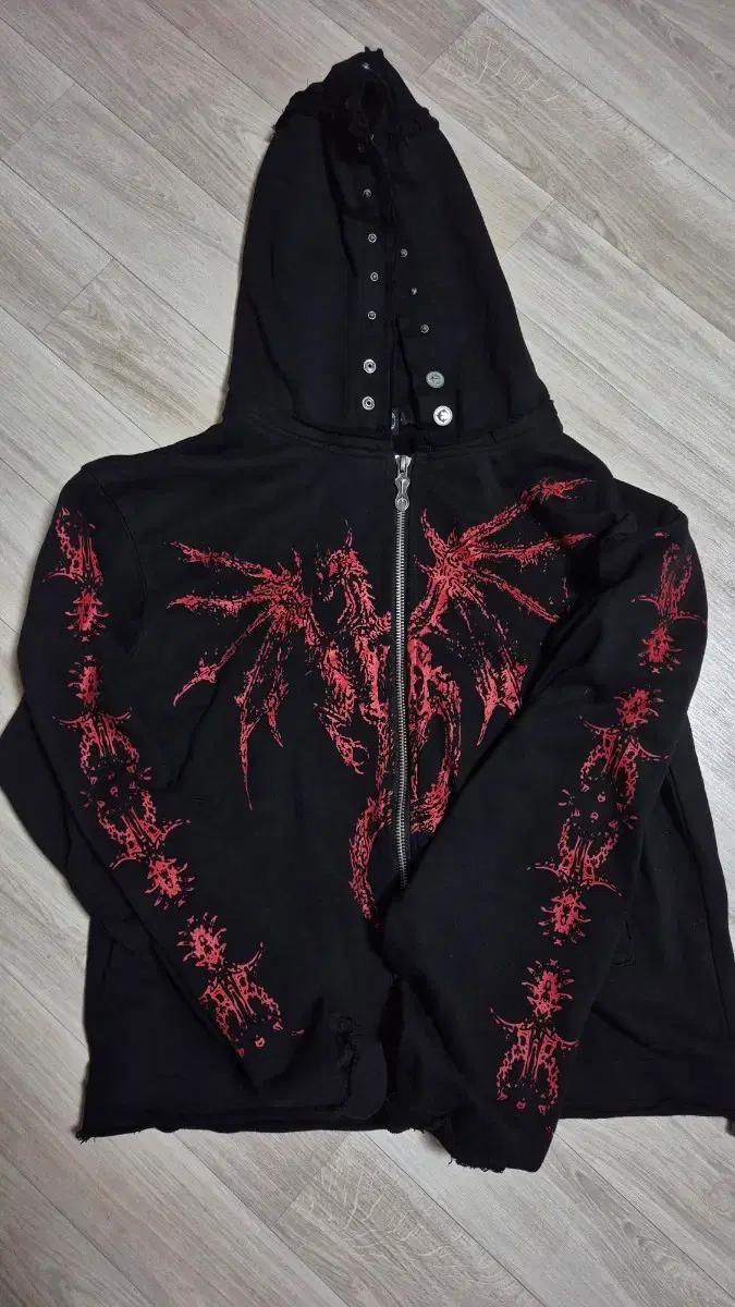 떠그클럽 드래곤 후드집업 L