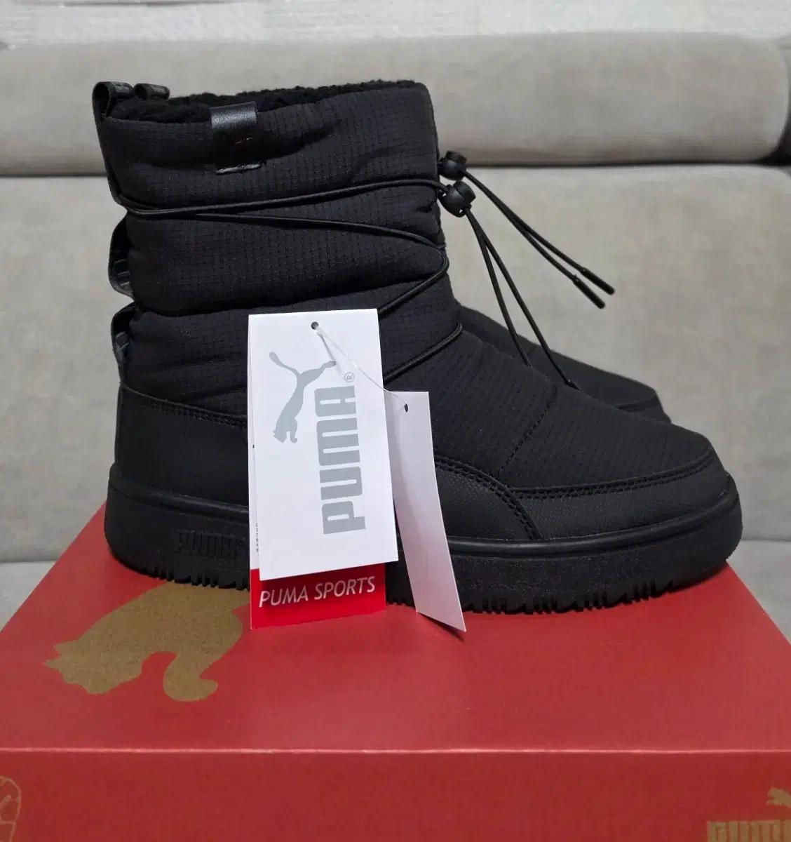 새상품>푸마 스노우배 패딩 털 부츠 240 /여성 방한화/털부츠