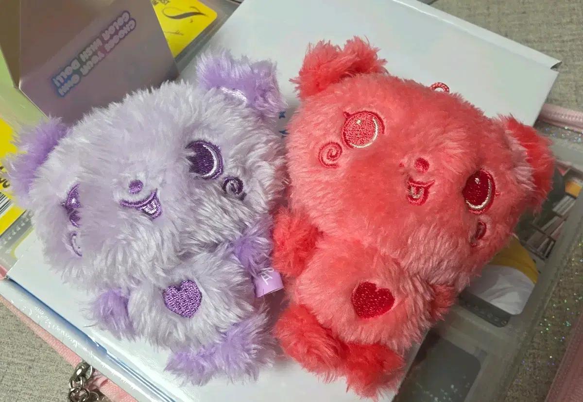 엔시티위시 컬러돌 교환 보라 레드 팡이 --> 핑크팡이