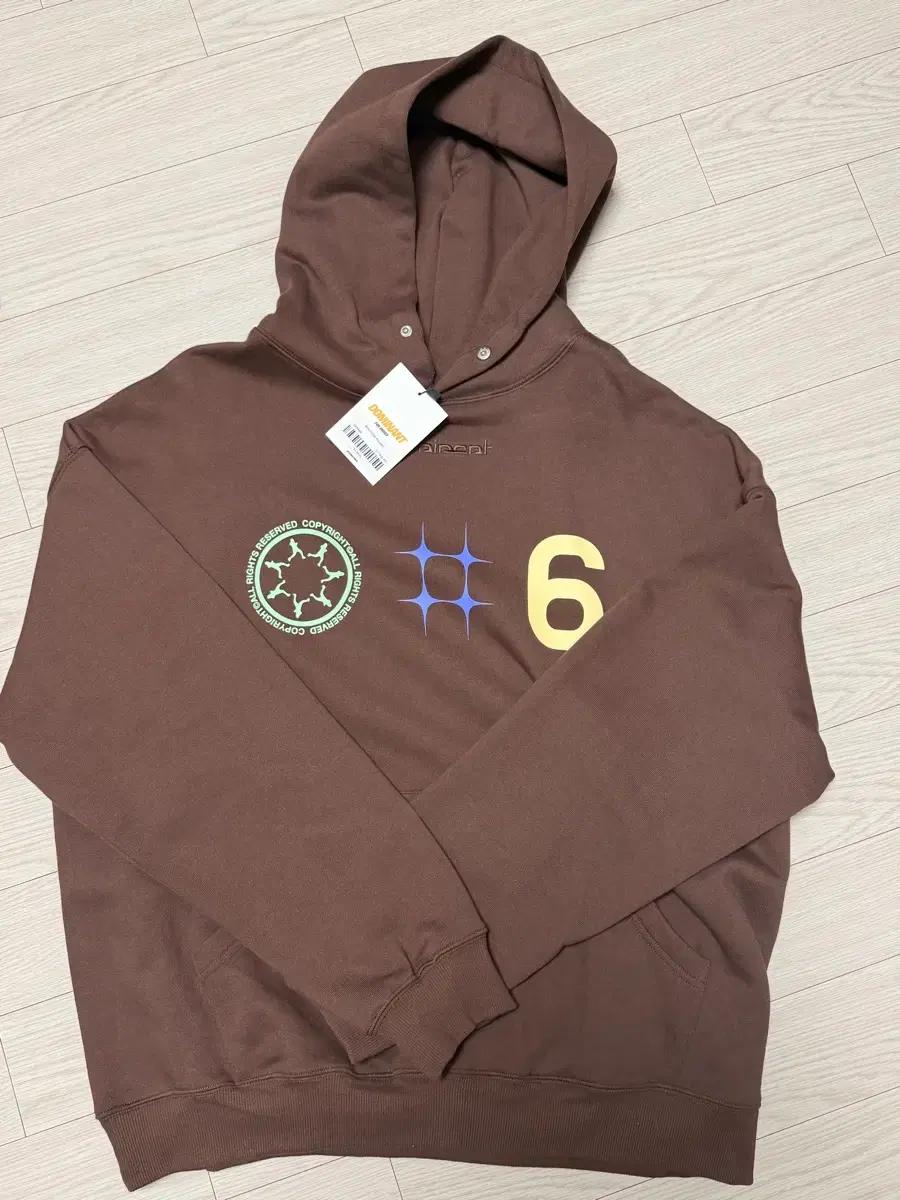 도미넌트 69 브라운 후드티 M