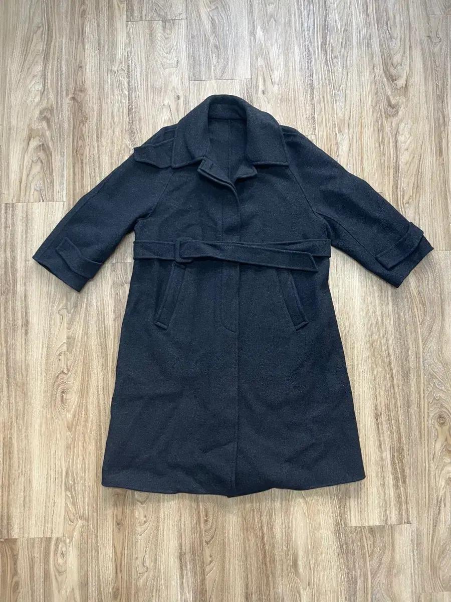 Juun.J 준지 울 싱글 벨트 코트 우먼스