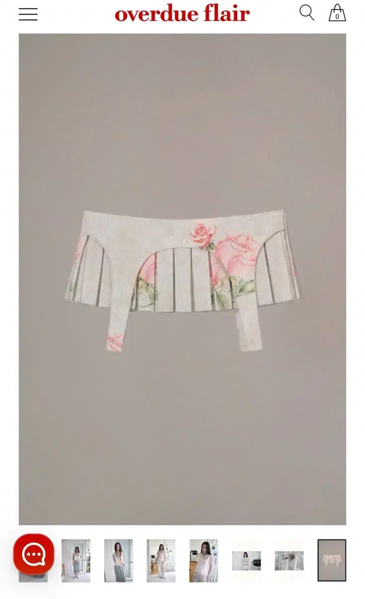 구해요) 오버듀플레어PLEATED SKIRT BELT_ROSE