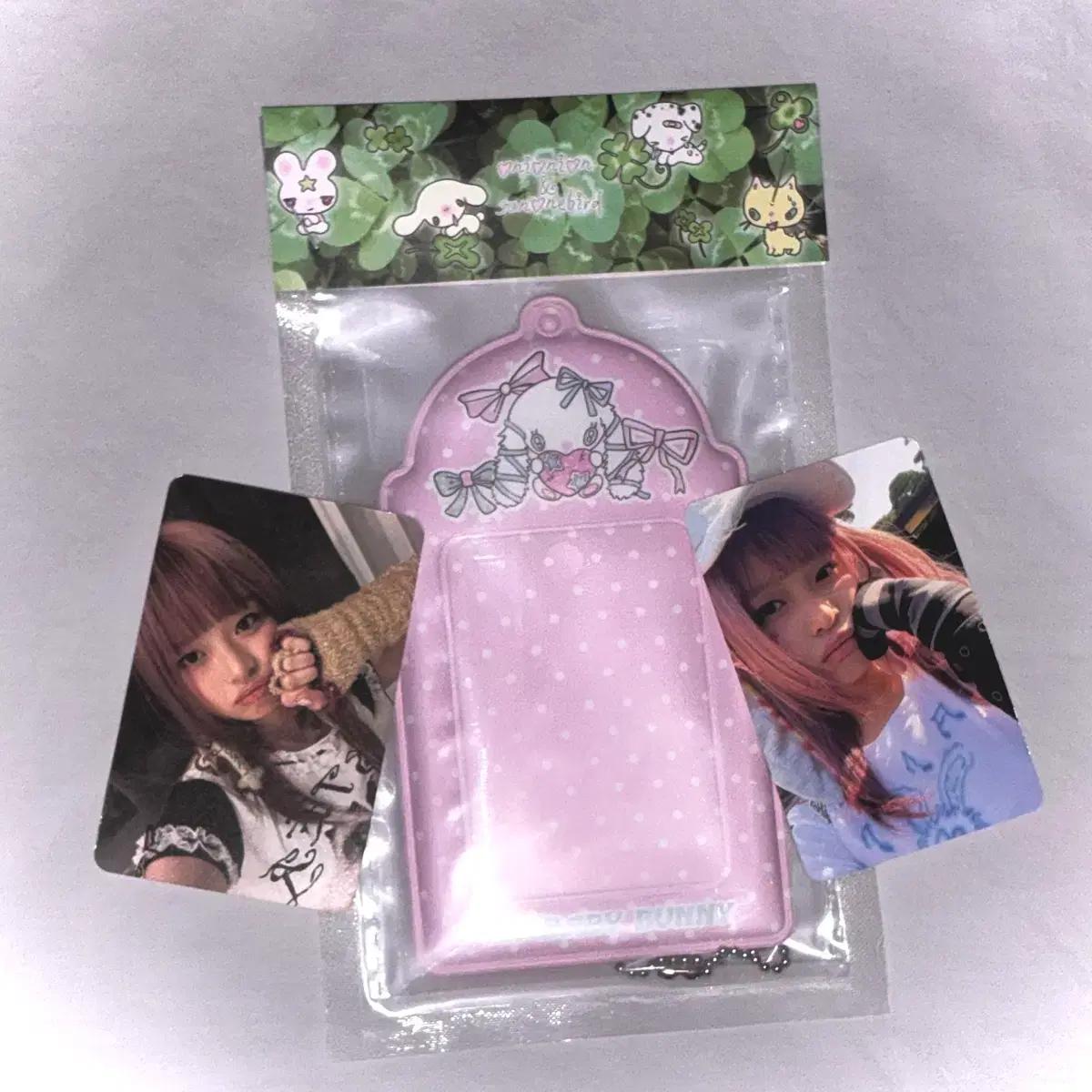 Onionion 베이비 버니 포카 홀더 + 뉴진스 하니 포카 세트