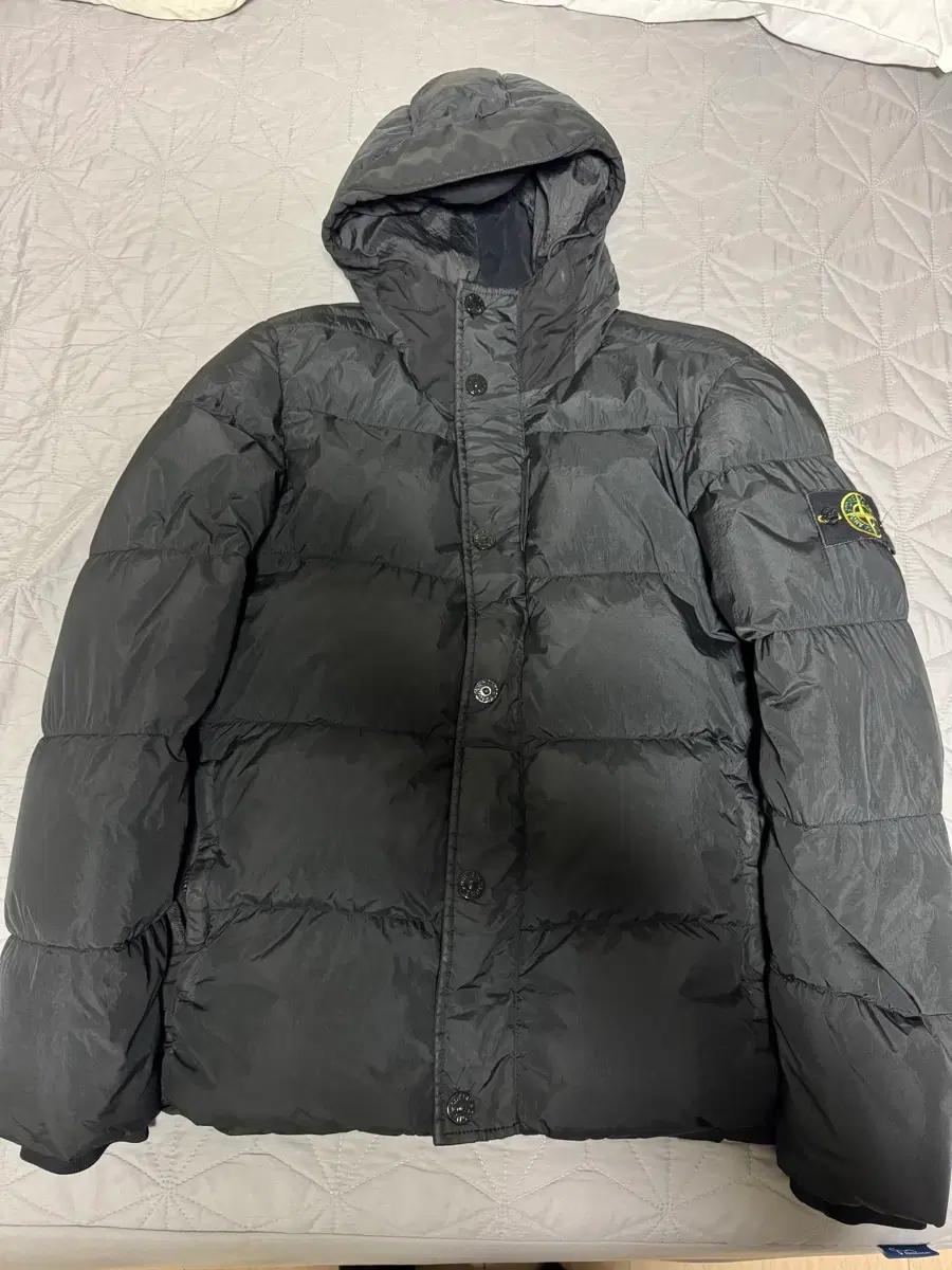 [L] 스톤아일랜드 크링클랩스 패딩 후드 집업 자켓 롱패딩 경량패딩