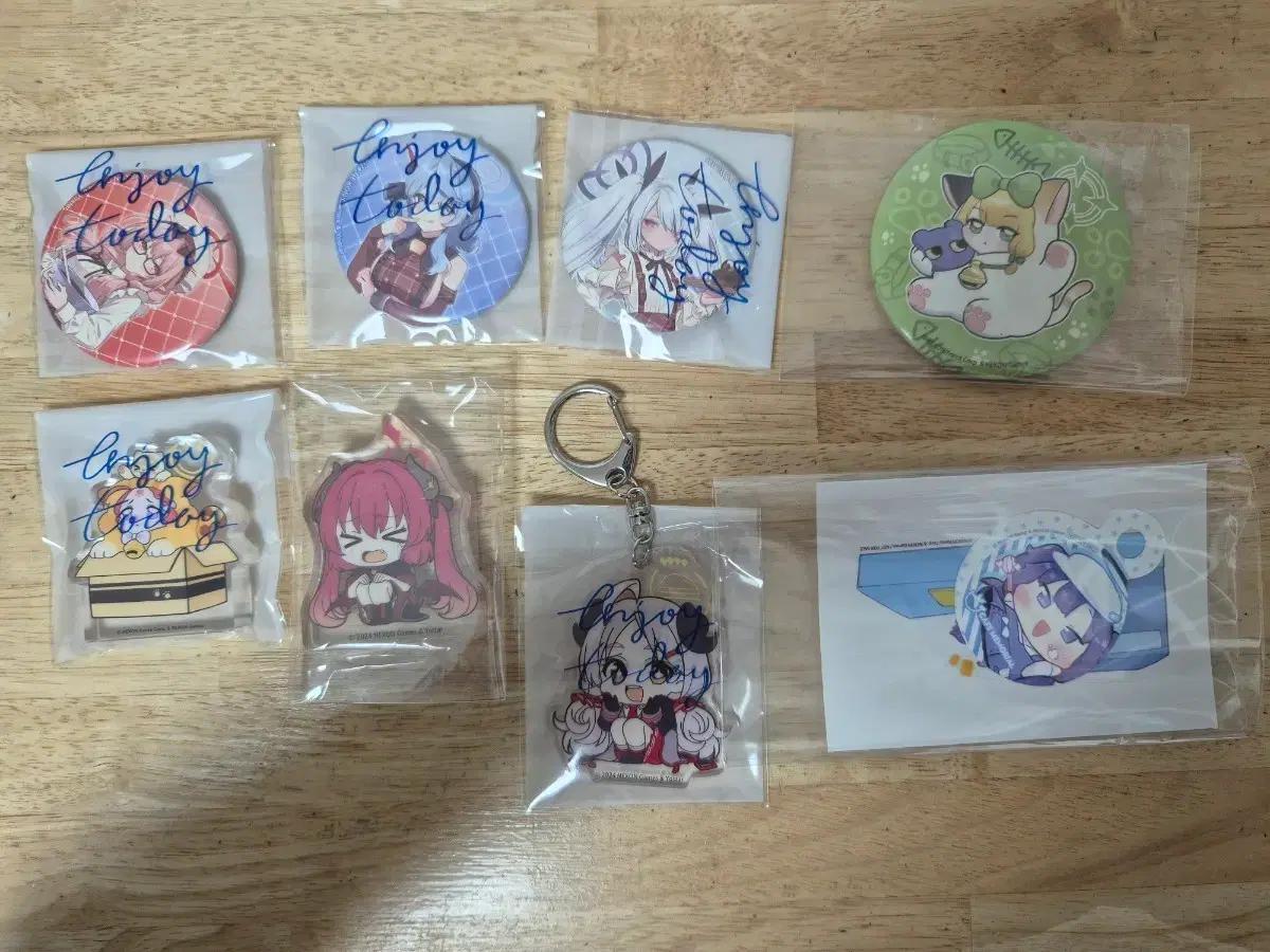 블루 아카이브 굿즈 일괄 (코롯토/뱃지/키링/스티커)