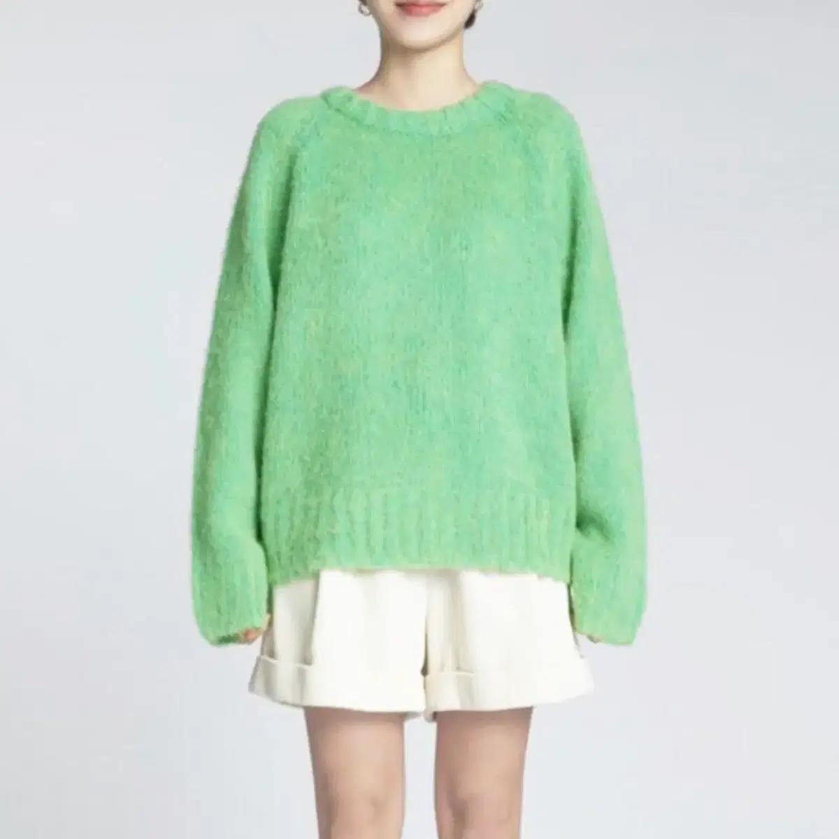 프븏스(PVCS) 알파카 울 브러쉬니트 프리사이즈 새상품