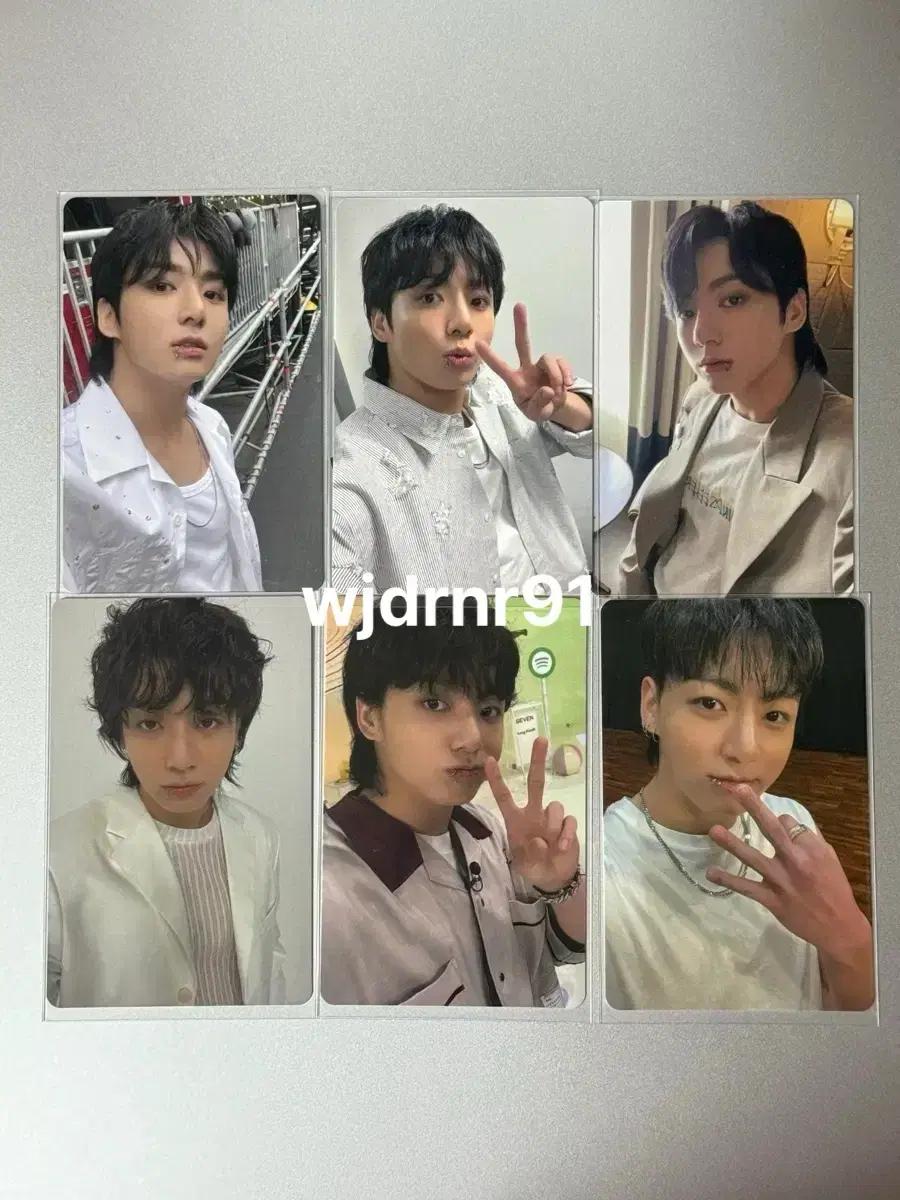 방탄소년단 정국 골든 일본FC 유니버셜 럭드 럭키드로우 포카 포토카드