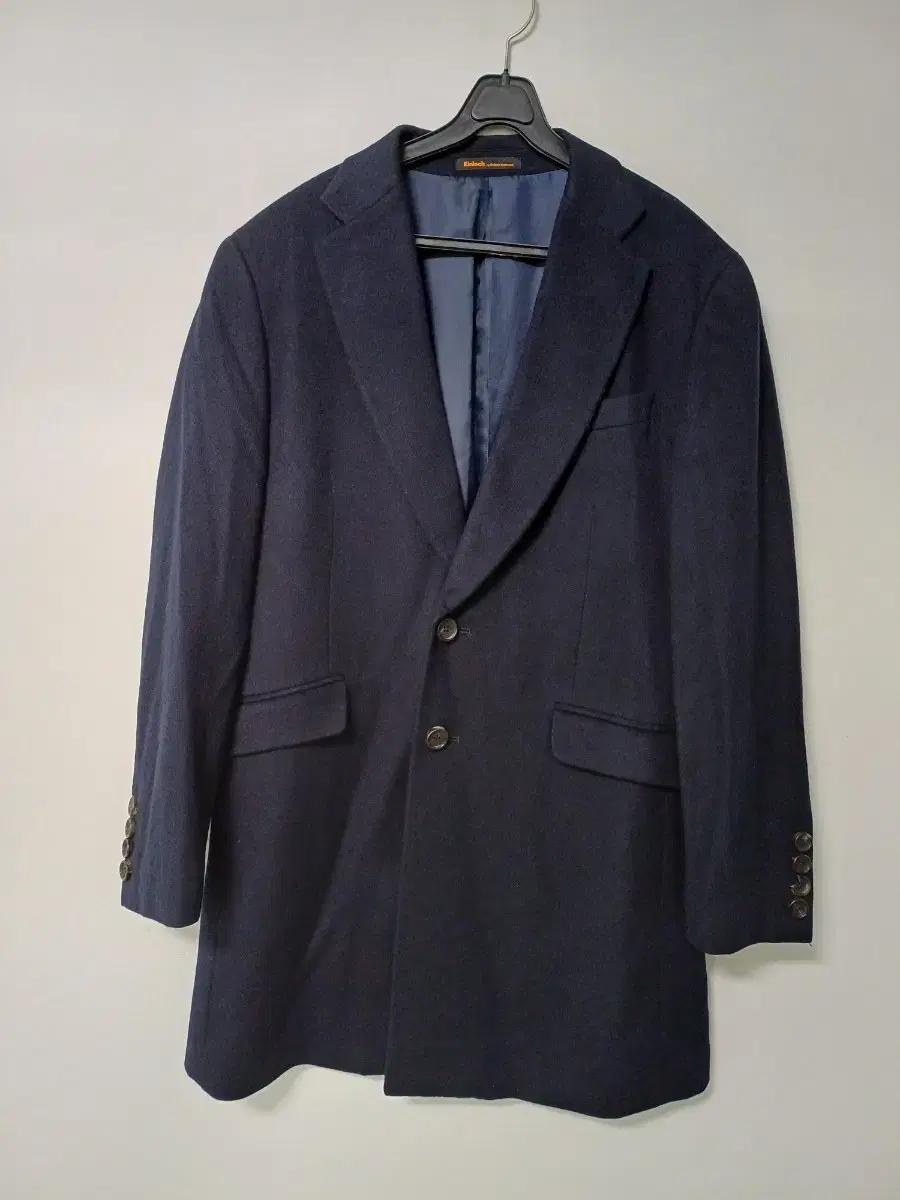 남성 킨록 울.캐시미어 하프코트 (네이비.100)