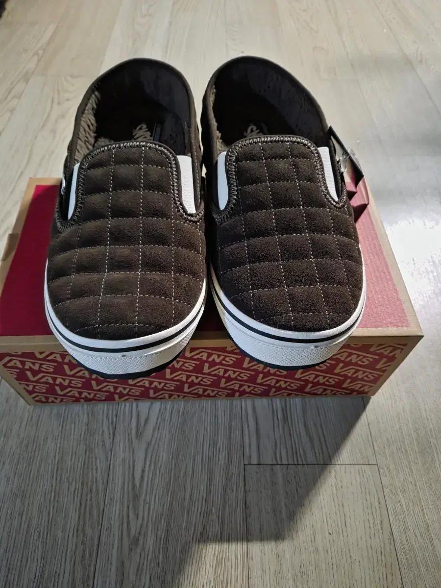 <새상품> 반스 어센틱 뮬 스택드  캔버스 체크 신발 팝니다