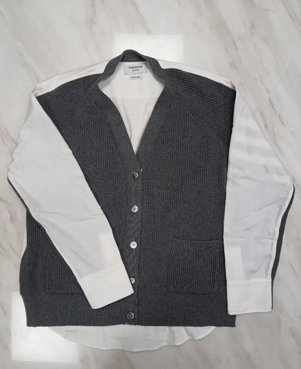 [희규] 톰브라운 남성 여성 공용 니트 면 가디건 4 사이즈