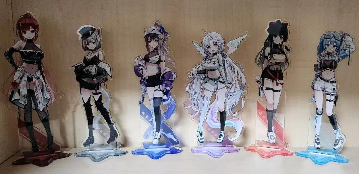 23AGF 스텔라이브 공식 아크릴 스탠드 6종 일괄