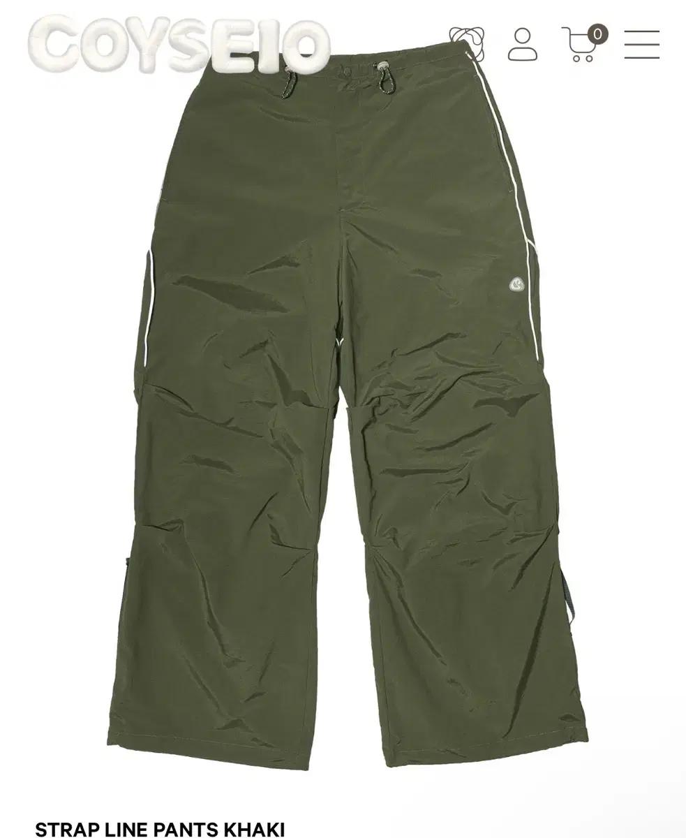 코이세이오 스마트어반유즈풀 suu 스트랩 라인 팬츠 카키