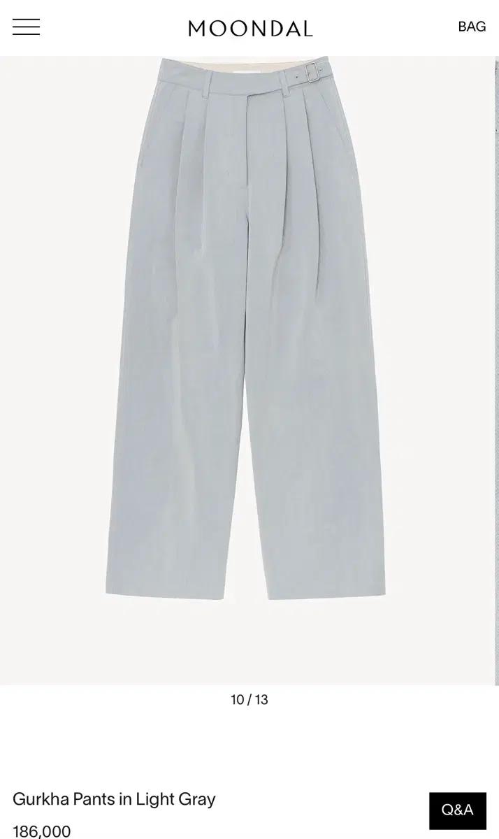 문달 Gurkha Pants 라이트그레이 M 사이즈