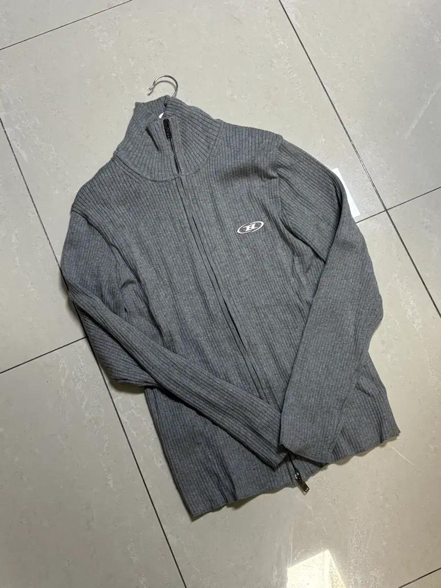 본투윈 머슬핏 니트 집업 3