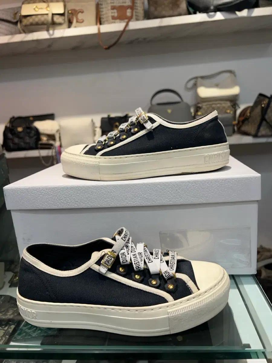 (35) 디올 워크앤디올 오블리크 스니커즈 블랙 여성