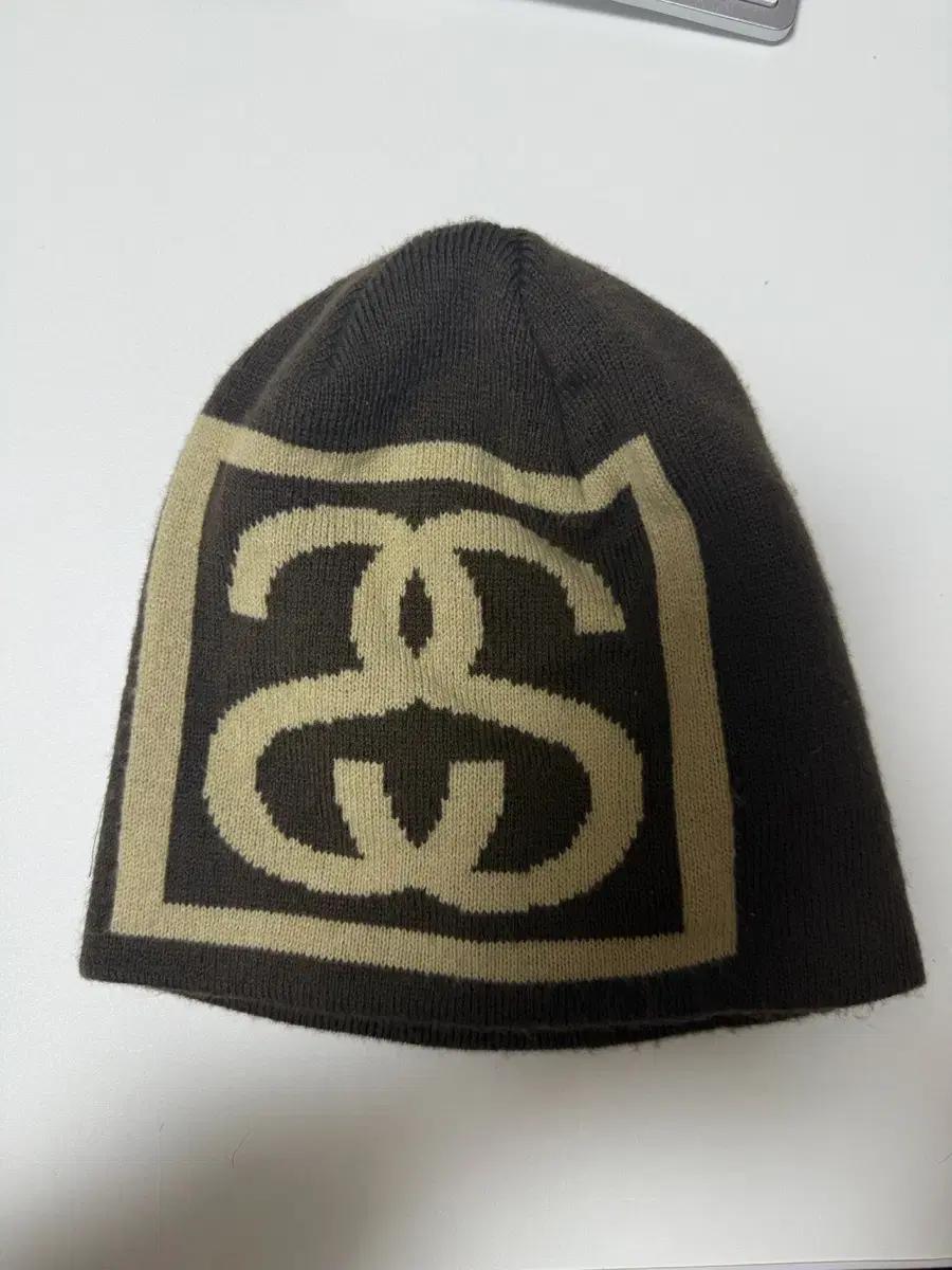 스투시 스컬랩 비니 브라운