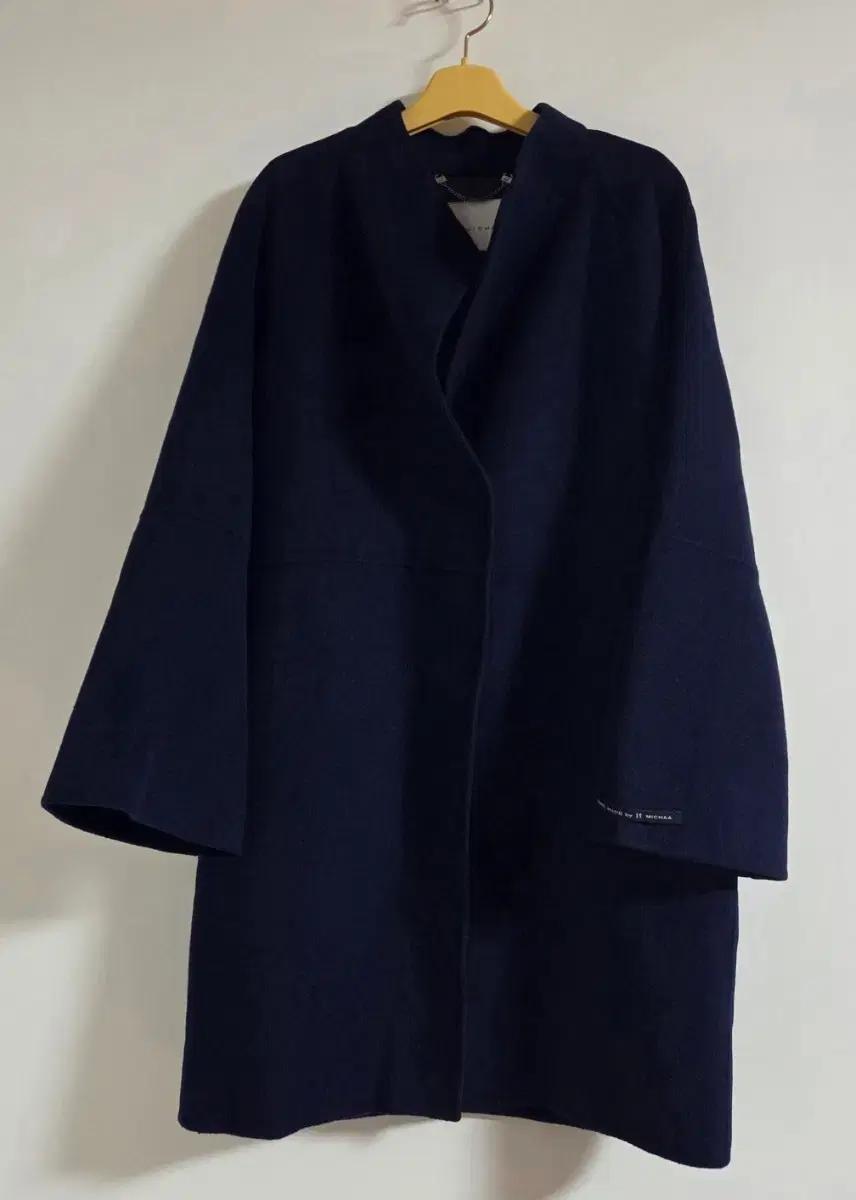 잇미샤 플레어 소매 울 혼방 코트