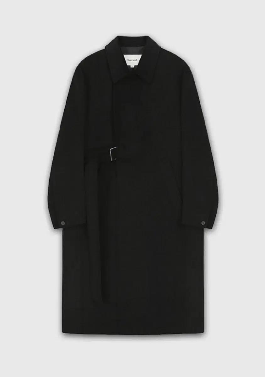 토니웩 캐시미어 벨티드 코트 블랙