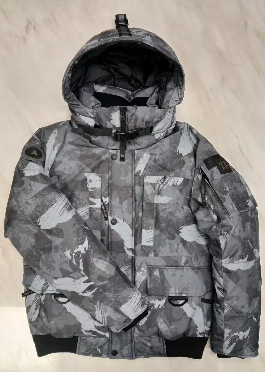 [새상품급] 코오롱스포츠 안타티카 구스 후드패딩 90 k2 케나다구스