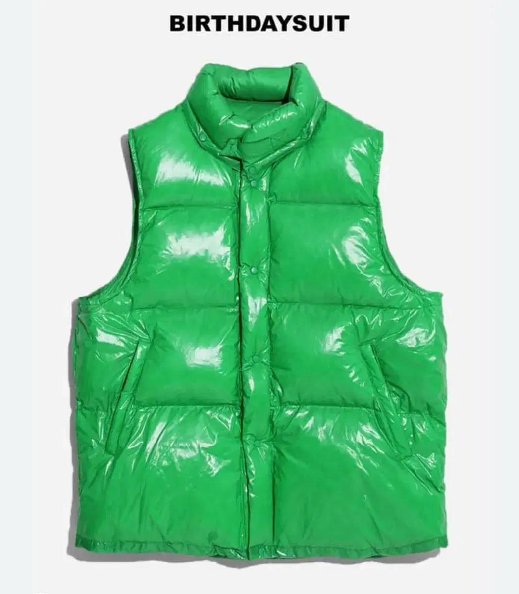 BIRTHDAYSUIT 그린 패딩 조끼 (L)