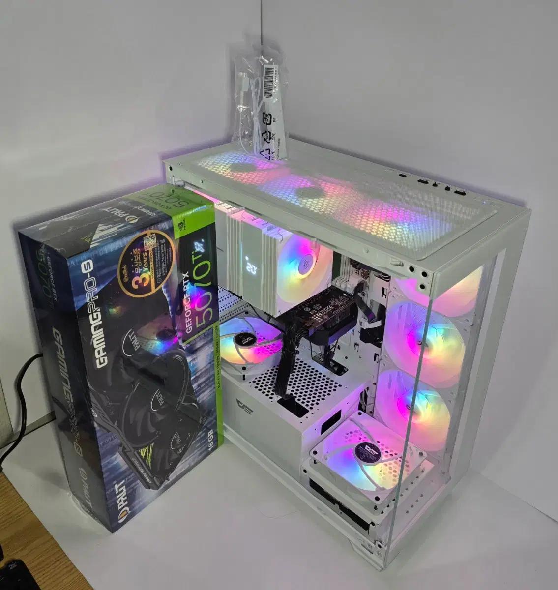 펠릿 RTX5070Ti 16GB AMD 9600X 방송 게이밍컴퓨터본체