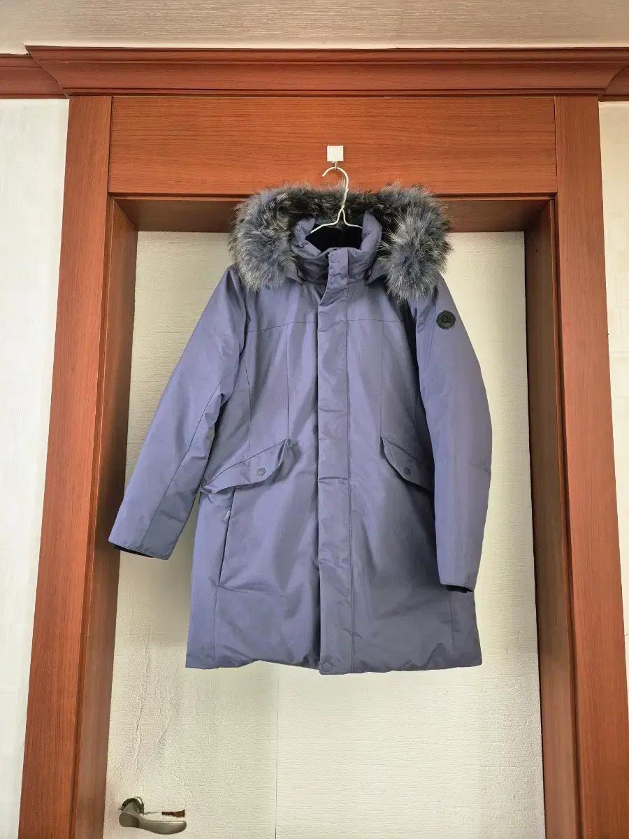 코오롱스포츠 퍼 후드 롱 패딩 코트 사이즈 150