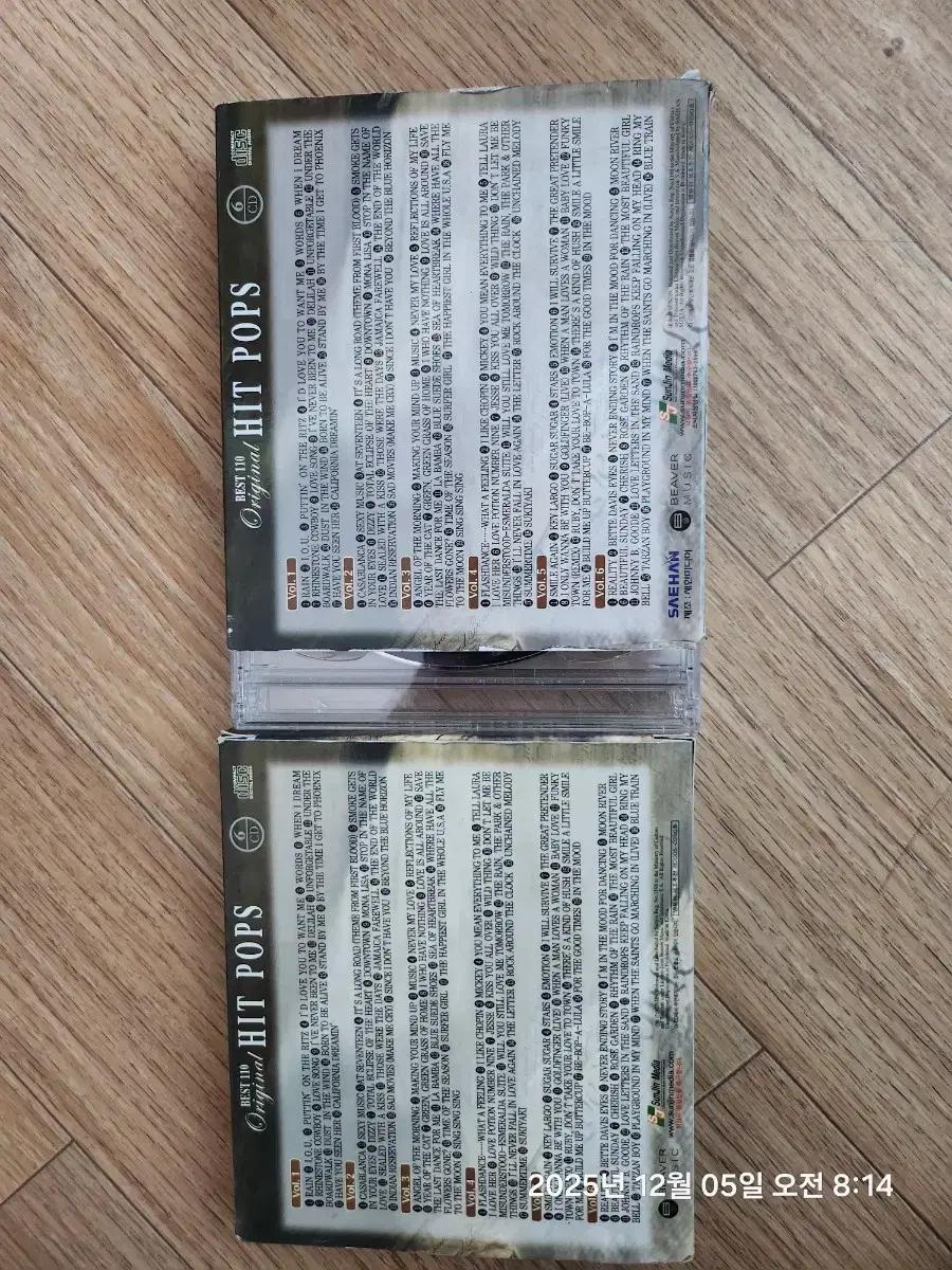 Best  Original Hit Pops CD 4개 세트