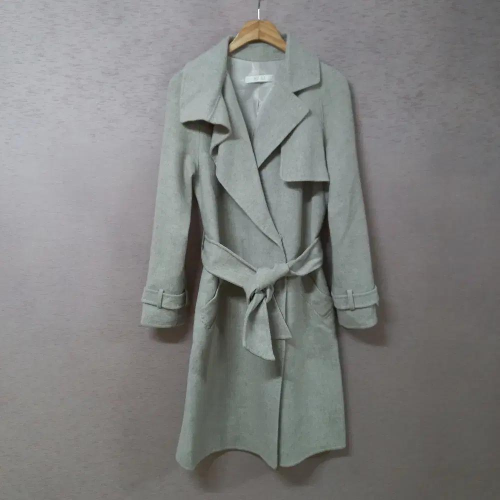 A12-5/시스템진SJ 그레이 캐시미어혼방 핸드메이드코트 여성