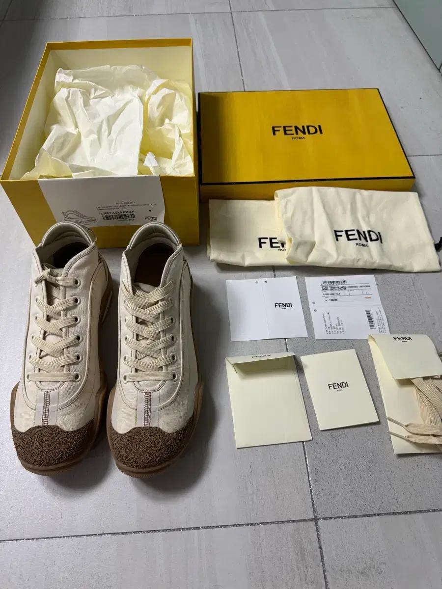 [정품] 펜디 캔버스 스니커즈 7L1663 AQX9 F1NLP