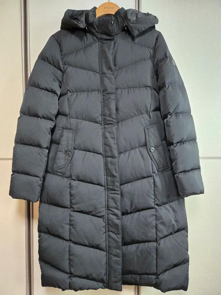 마리나 요팅 블랙 롱패딩 후드 패딩 코트