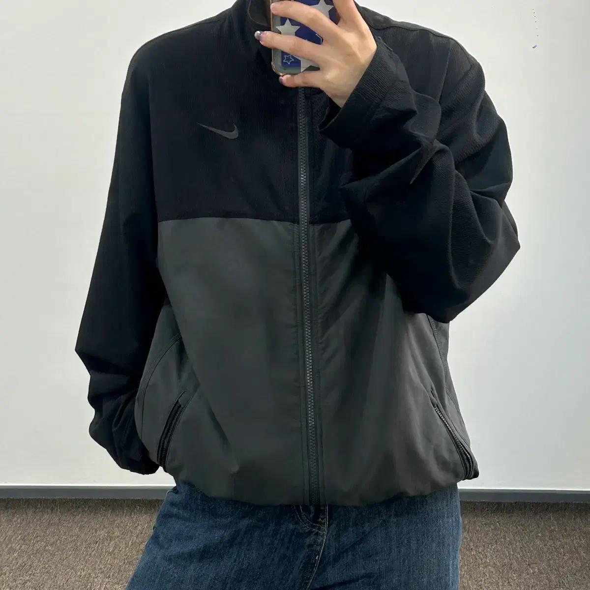 Nike 나이키 그레이 블랙 배색 집업