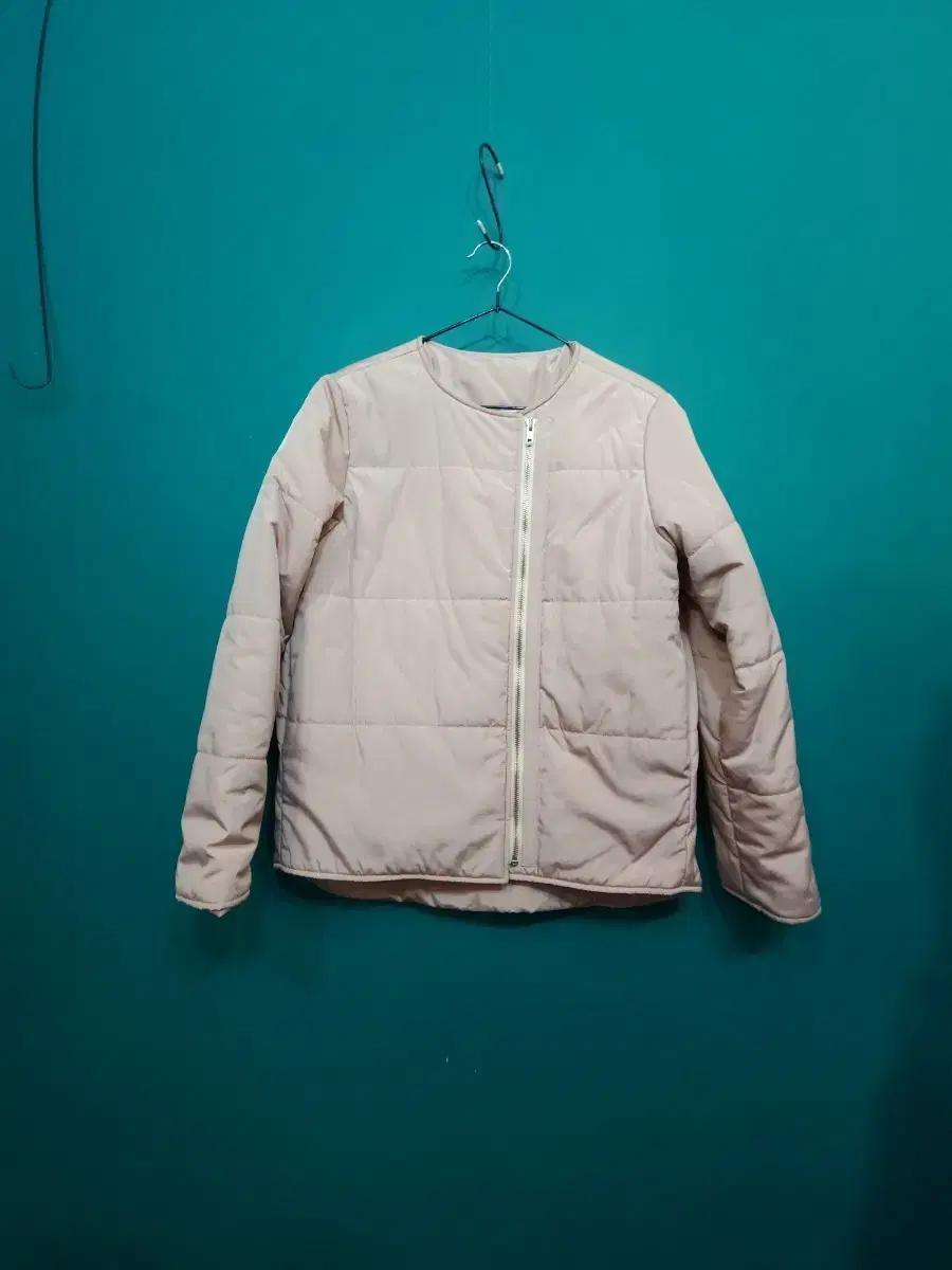 리얼코코 여성 봄가을 핑크 퀼팅 점퍼