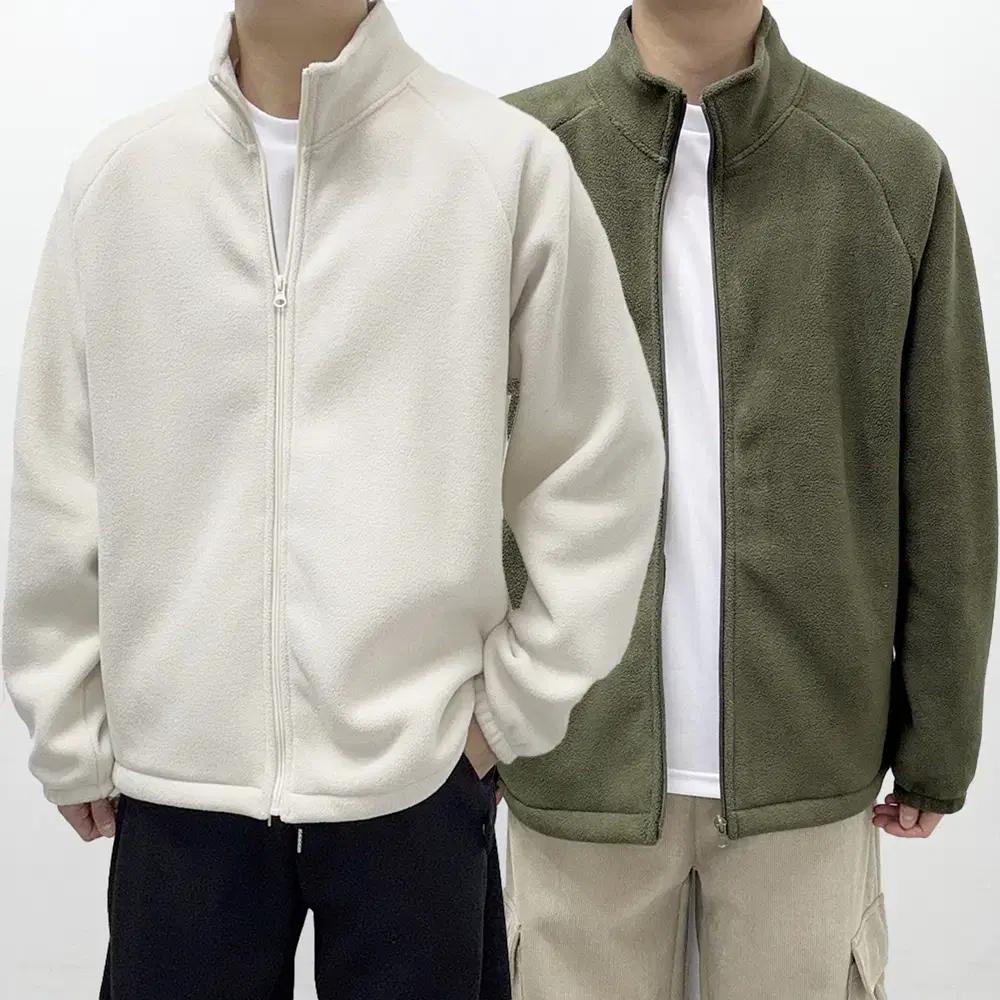 남자 여자 남여공용 후리스 집업 두꺼운 플리스 겨울 자켓 커플