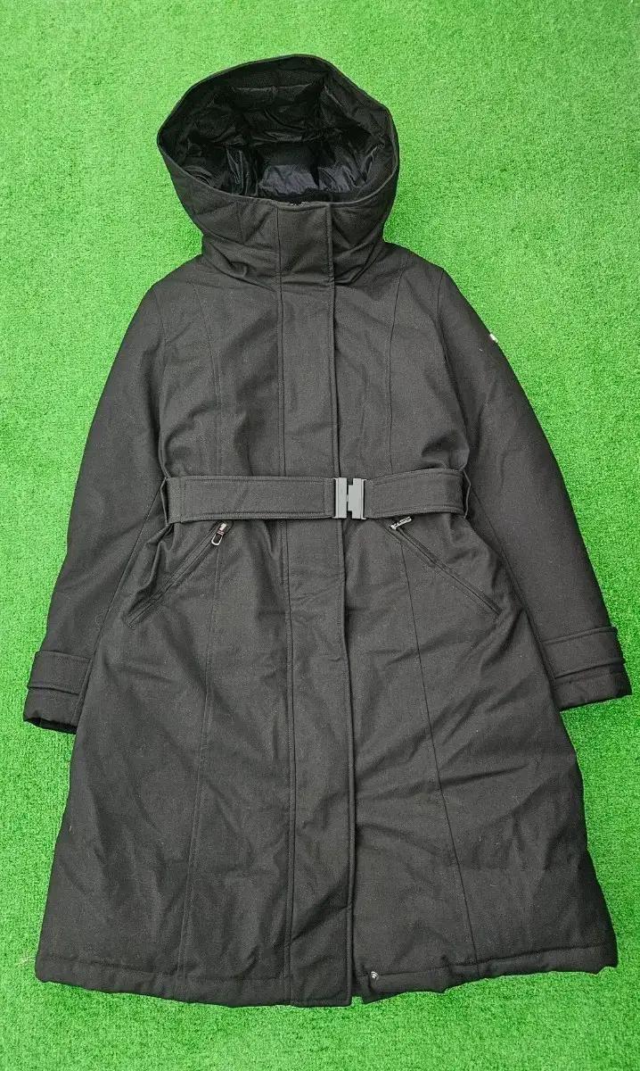 (정품) 두노 (DUNO) 블랙 벨티드 겨울 롱 패딩 코트