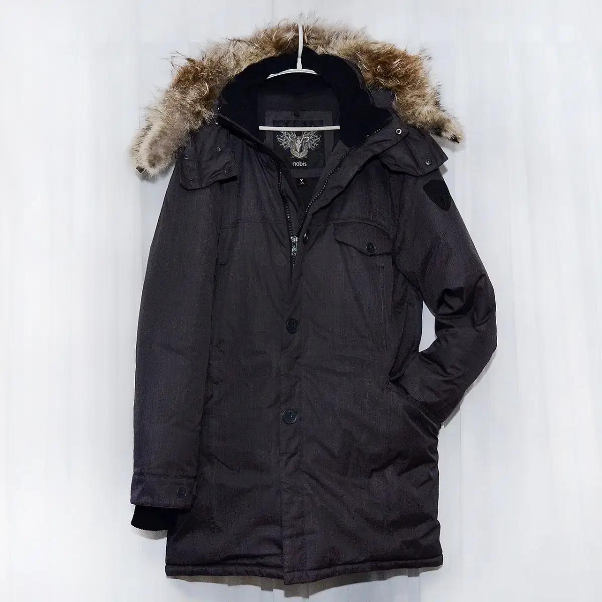 노비스 조한 헤비다운 롱패딩 파카 스틸그레이 (L / 105+)