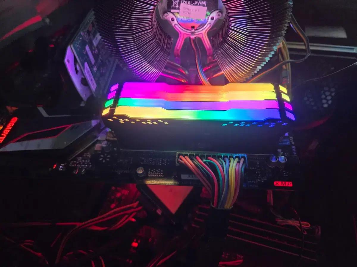 DDR4 램 64G, 커세어밴젼스 RGB PRO ,16G 4개세트