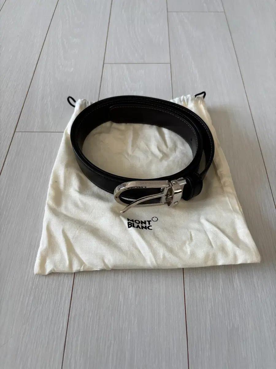 몽블랑 블랙 가죽 벨트 38157 모델(타임메카 구매)
