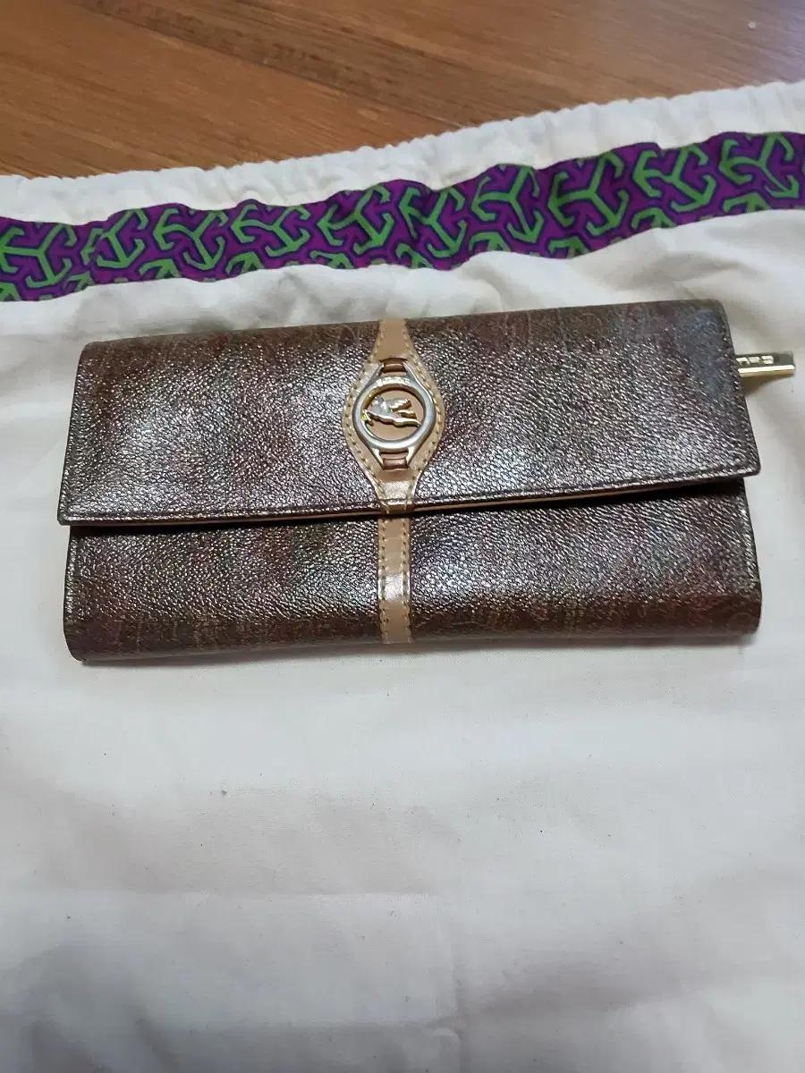 에트로 브라운 패턴 장지갑