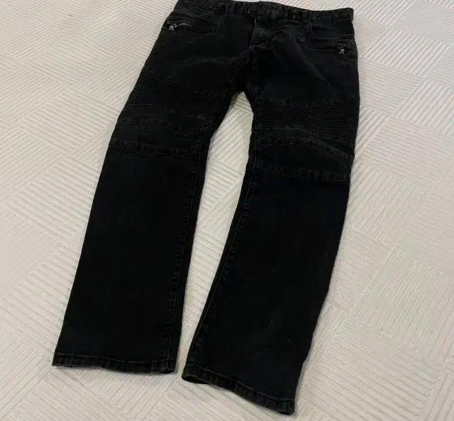 발망 바이커진 흑청바지 데님청바지 데님팬츠 36인치